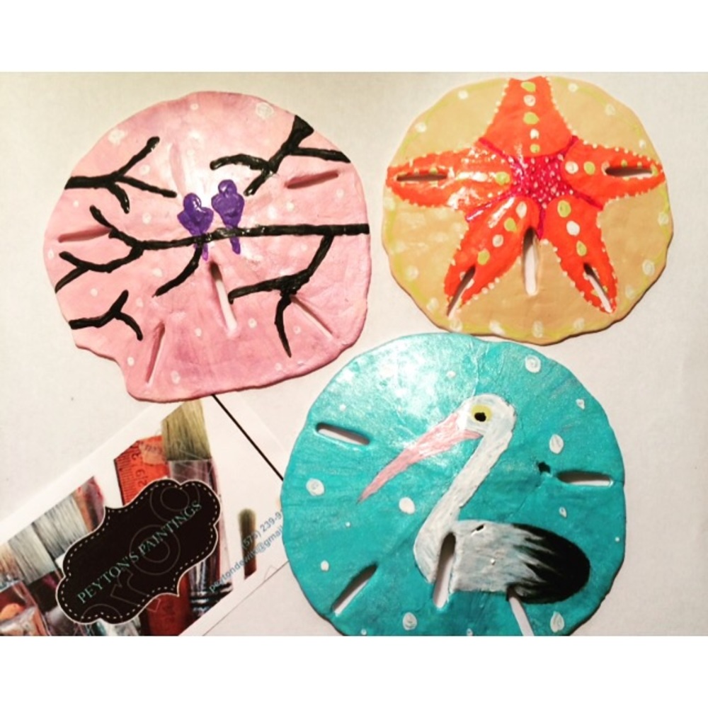 Hand painted sand dollars